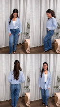 Load image into Gallery viewer, Baby Blue Striped Button Down Shirt