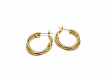 Load image into Gallery viewer, 14K Gold Dipped Hoops
