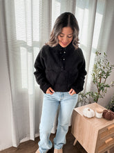 Load image into Gallery viewer, Black Teddy Sherpa Sweater
