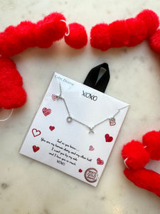 XOXO Silver Necklace