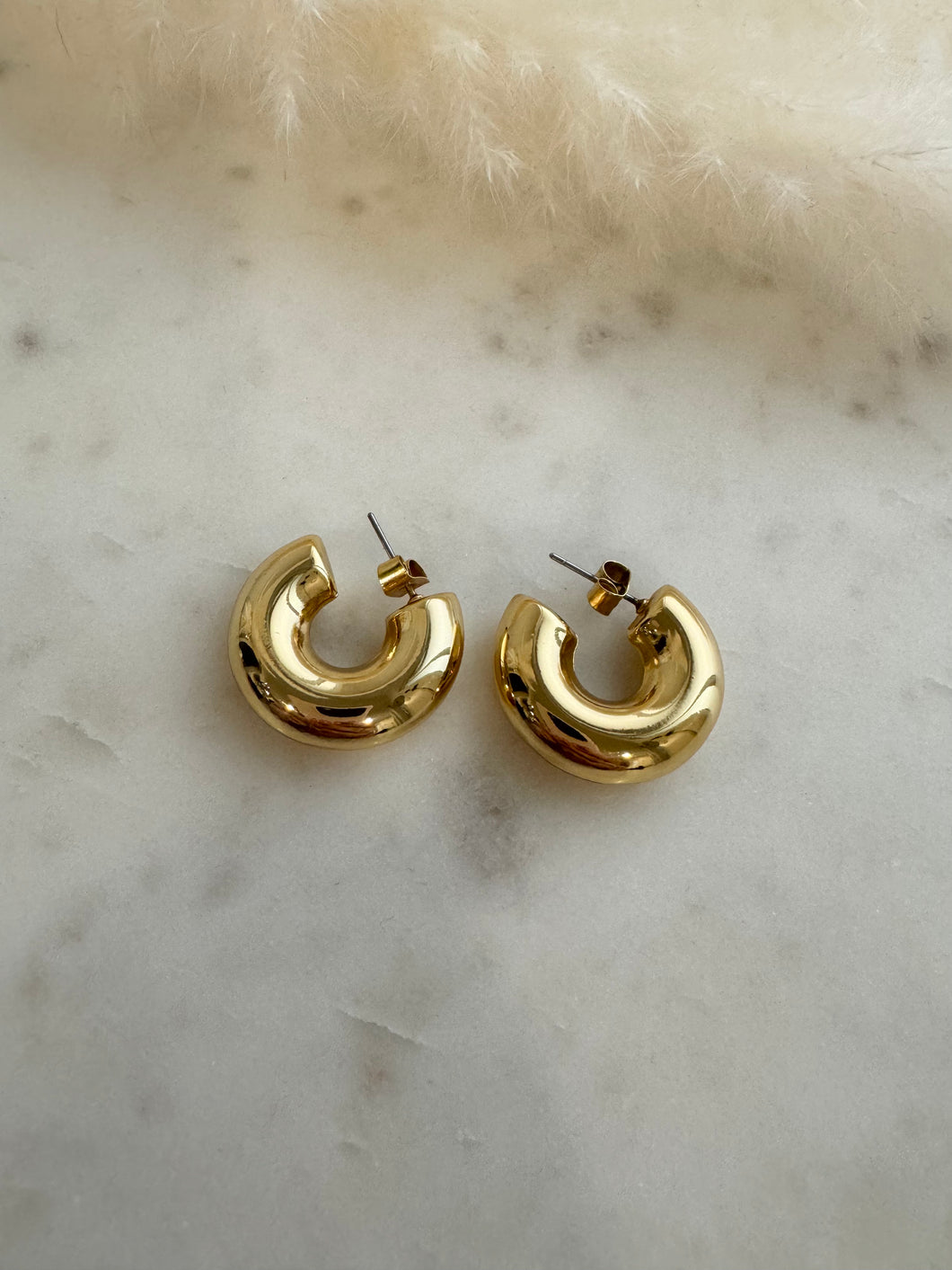 Chunky Gold Hoops