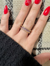 Load image into Gallery viewer, Purple Baguette Ring
