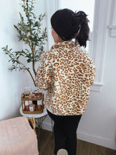 Load image into Gallery viewer, Toasty Leopard Sherpa Sweater
