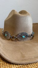 Load image into Gallery viewer, Brown Turquoise Cowgirl Hat
