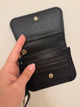 Load image into Gallery viewer, Black Bow Wristlet Wallet

