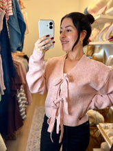 Load image into Gallery viewer, The Blush Bow Cardigan
