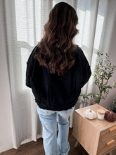 Load image into Gallery viewer, Black Oversized Denim Jacket
