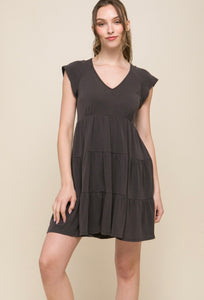 Black Ruffled Dress