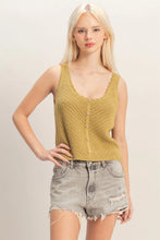Load image into Gallery viewer, Olive Knit Tank Top
