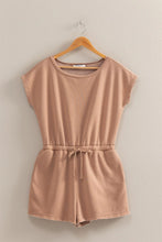 Load image into Gallery viewer, Brown Drawstring Romper
