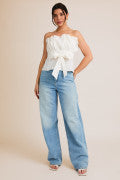 Load image into Gallery viewer, Cloud White Strapless Top
