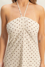 Load image into Gallery viewer, Oat Polka Dot Mini Dress
