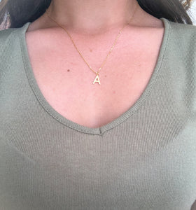 Gold Initial Necklace