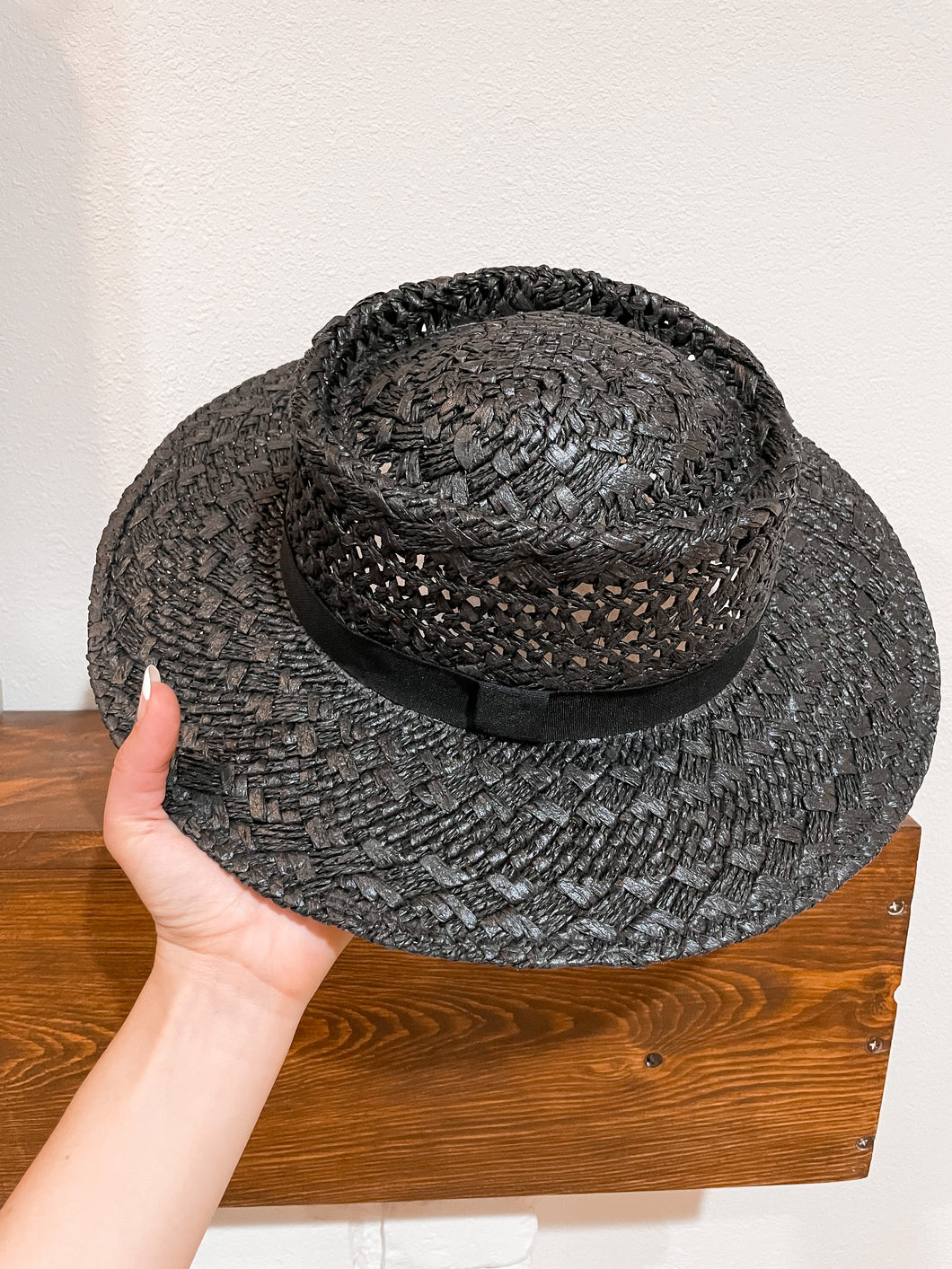 Laguna Straw Hat-Black