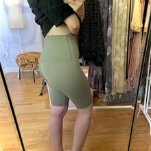 Load image into Gallery viewer, On The Run Biker Shorts-olive green
